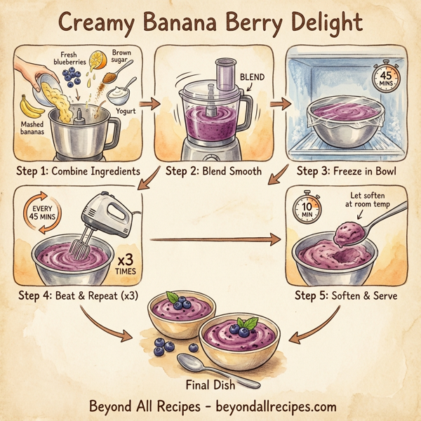 Creamy Banana Berry Delight instructions