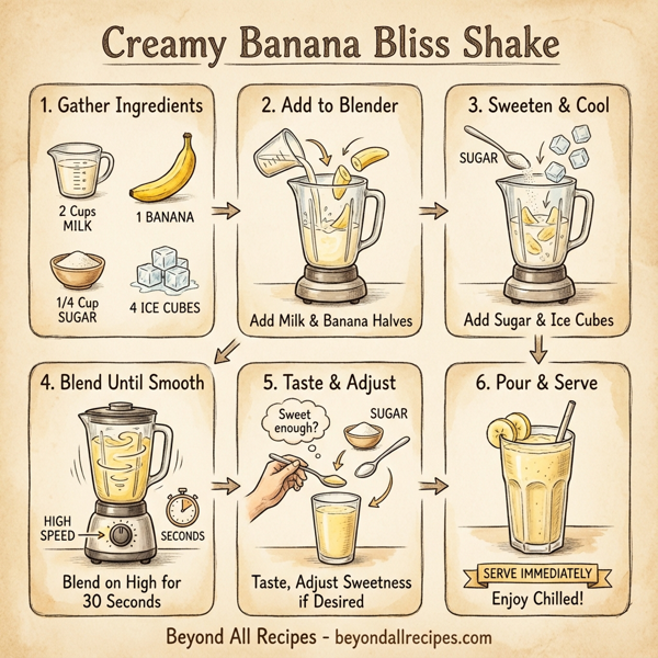 Creamy Banana Bliss Shake instructions