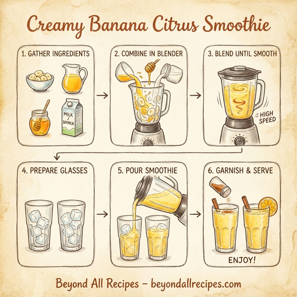 Creamy Banana Citrus Smoothie instructions