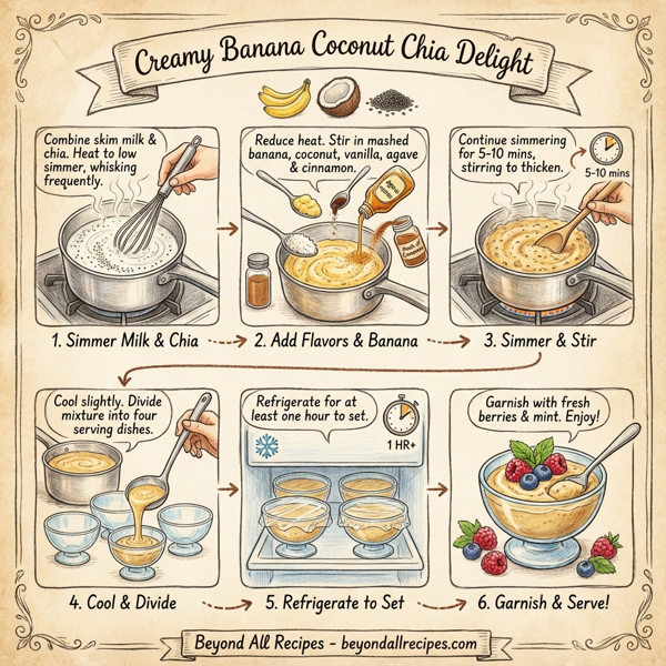 Creamy Banana Coconut Chia Delight instructions