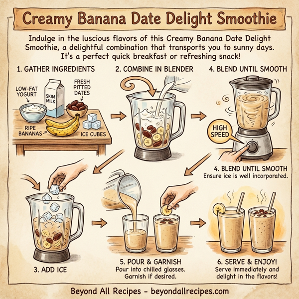 Creamy Banana Date Delight Smoothie instructions