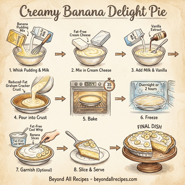 Creamy Banana Delight Pie instructions