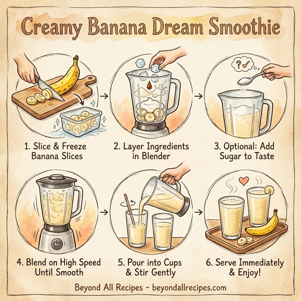 Creamy Banana Dream Smoothie instructions