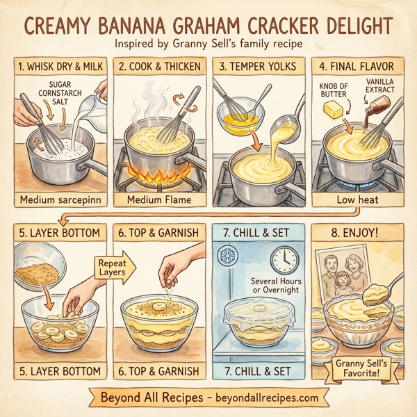 Creamy Banana Graham Cracker Delight instructions