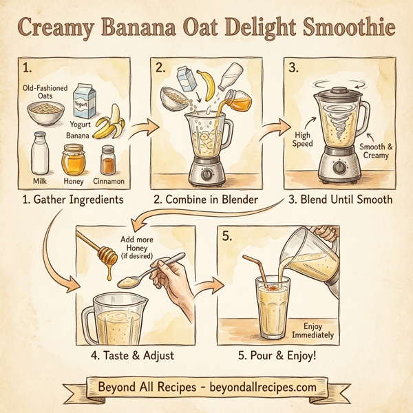 Creamy Banana Oat Delight Smoothie instructions
