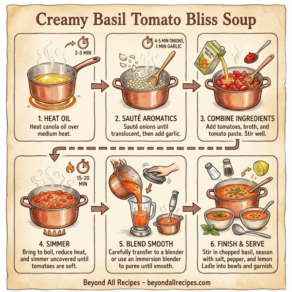 Creamy Basil Tomato Bliss Soup instructions