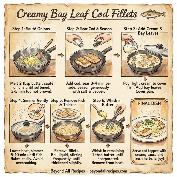 Creamy Bay Leaf Cod Fillets instructions