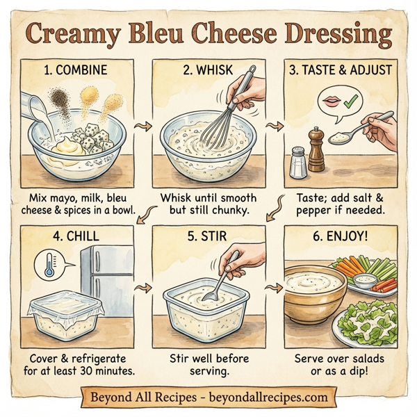 Creamy Bleu Cheese Dressing instructions
