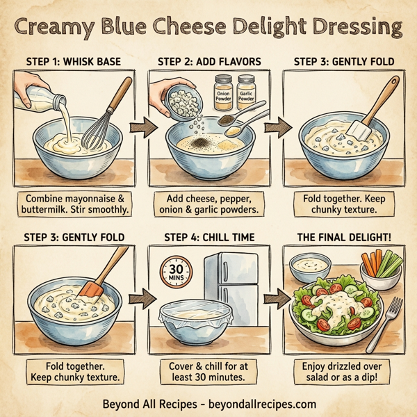 Creamy Blue Cheese Delight Dressing instructions