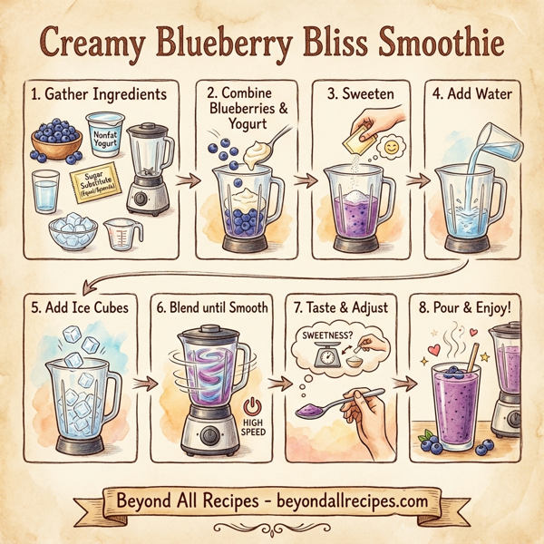 Creamy Blueberry Bliss Smoothie instructions