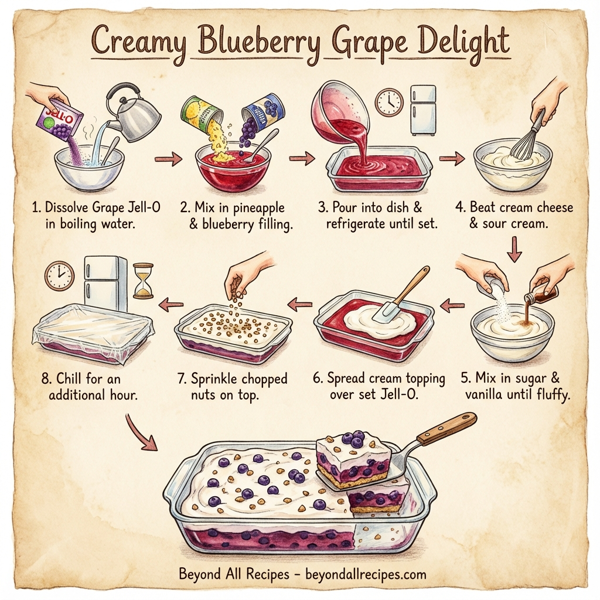 Creamy Blueberry Grape Delight instructions