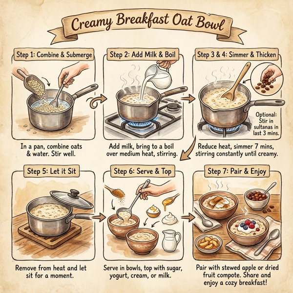 Creamy Breakfast Oat Bowl instructions