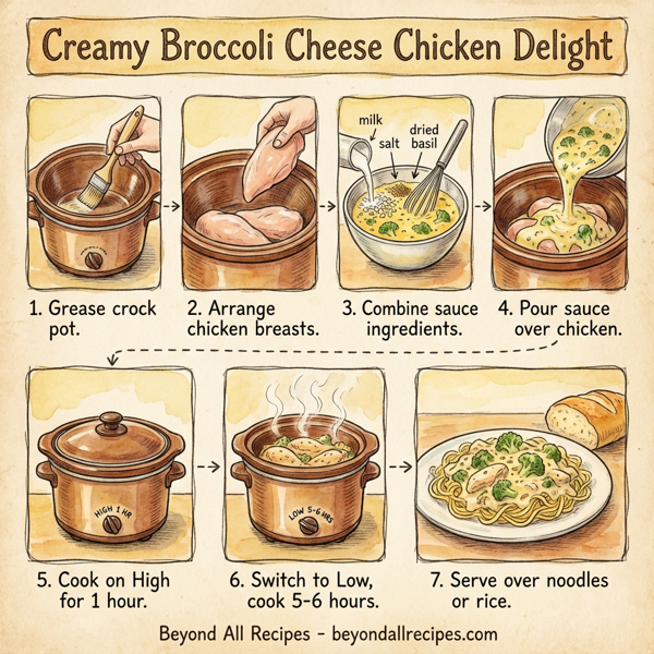Creamy Broccoli Cheese Chicken Delight instructions