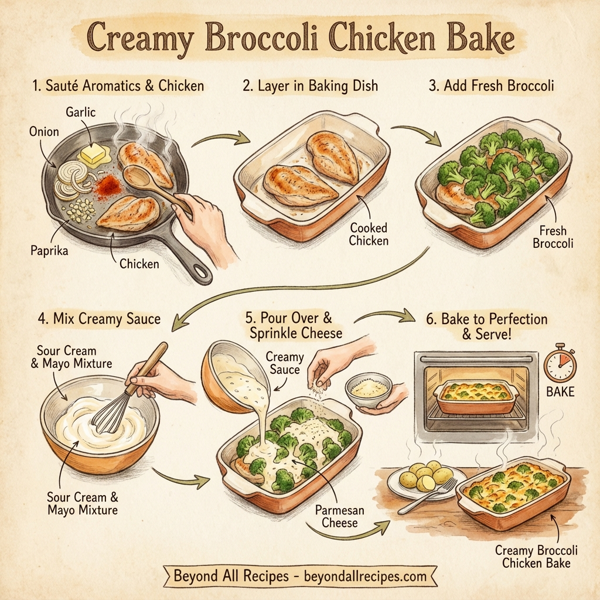 Creamy Broccoli Chicken Bake instructions