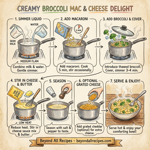 Creamy Broccoli Mac & Cheese Delight instructions