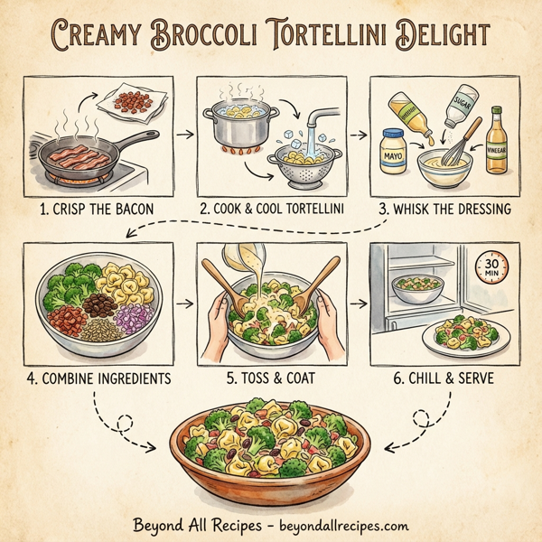 Creamy Broccoli Tortellini Delight instructions