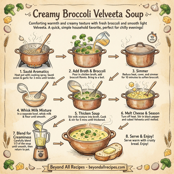 Creamy Broccoli Velveeta Soup instructions