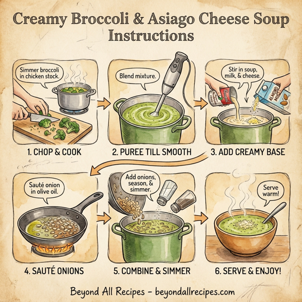 Creamy Broccoli & Asiago Cheese Soup instructions