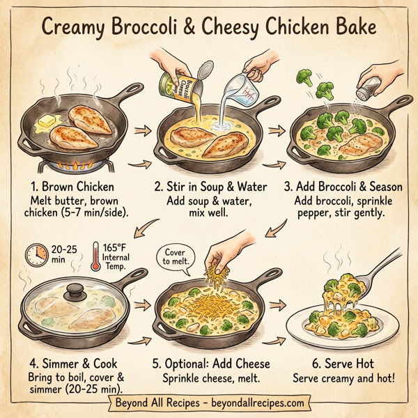 Creamy Broccoli & Cheesy Chicken Bake instructions