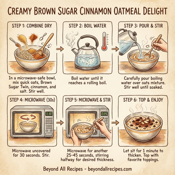 Creamy Brown Sugar Cinnamon Oatmeal Delight instructions