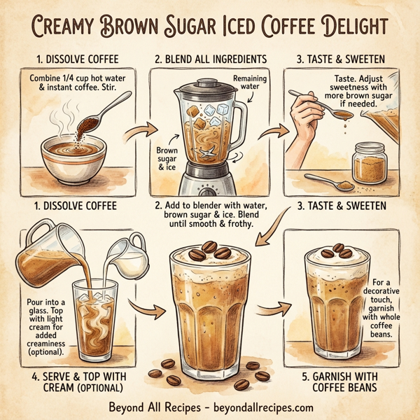 Creamy Brown Sugar Iced Coffee Delight instructions