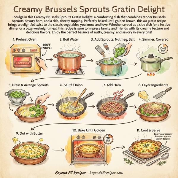Creamy Brussels Sprouts Gratin Delight instructions