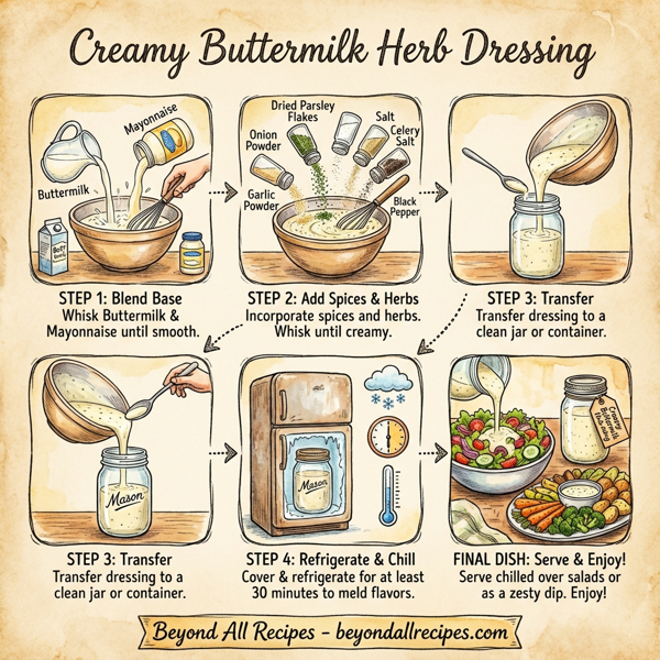 Creamy Buttermilk Herb Dressing instructions