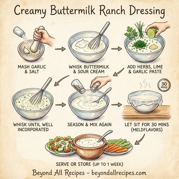 Creamy Buttermilk Ranch Dressing instructions