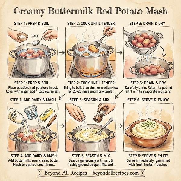 Creamy Buttermilk Red Potato Mash instructions