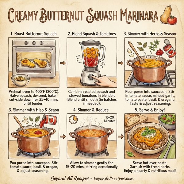 Creamy Butternut Squash Marinara instructions