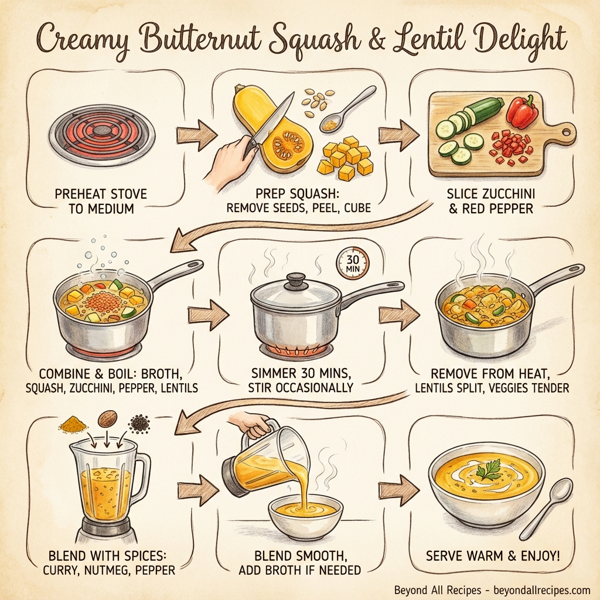 Creamy Butternut Squash & Lentil Delight instructions