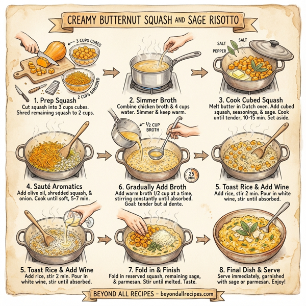 Creamy Butternut Squash and Sage Risotto instructions