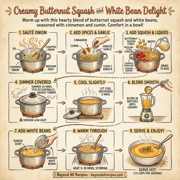 Creamy Butternut Squash and White Bean Delight instructions
