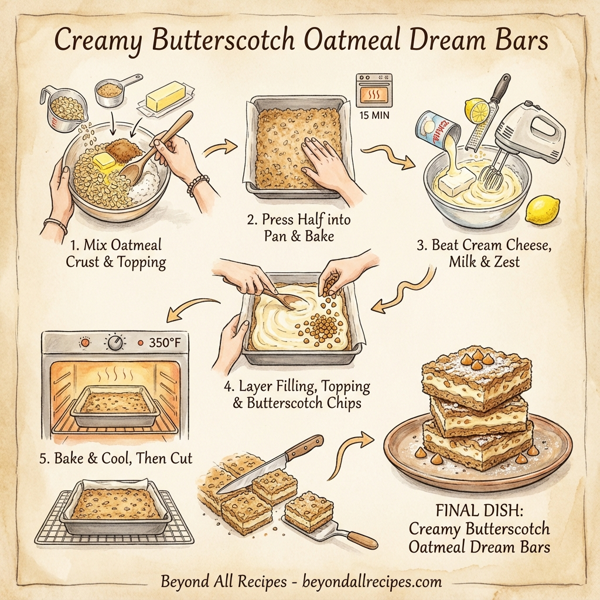 Creamy Butterscotch Oatmeal Dream Bars instructions