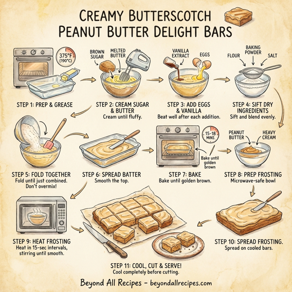 Creamy Butterscotch Peanut Butter Delight Bars instructions