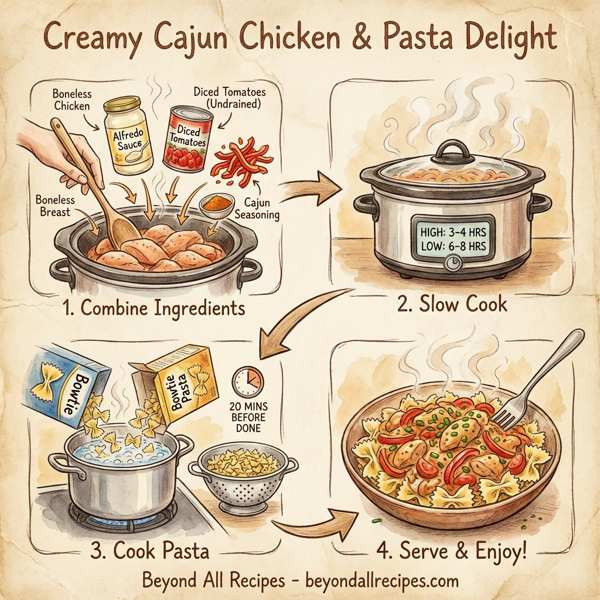 Creamy Cajun Chicken & Pasta Delight instructions