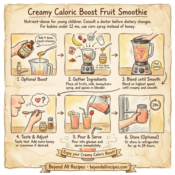 Creamy Caloric Boost Fruit Smoothie instructions