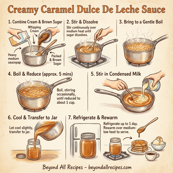 Creamy Caramel Dulce De Leche Sauce instructions