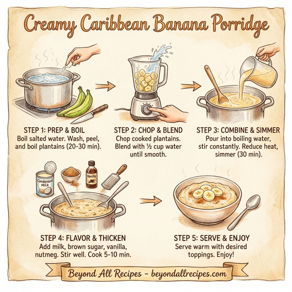 Creamy Caribbean Banana Porridge instructions