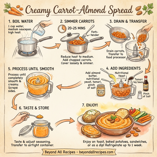 Creamy Carrot-Almond Spread instructions