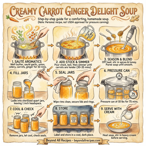 Creamy Carrot Ginger Delight Soup instructions
