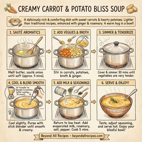 Creamy Carrot & Potato Bliss Soup instructions
