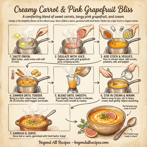 Creamy Carrot and Pink Grapefruit Bliss instructions