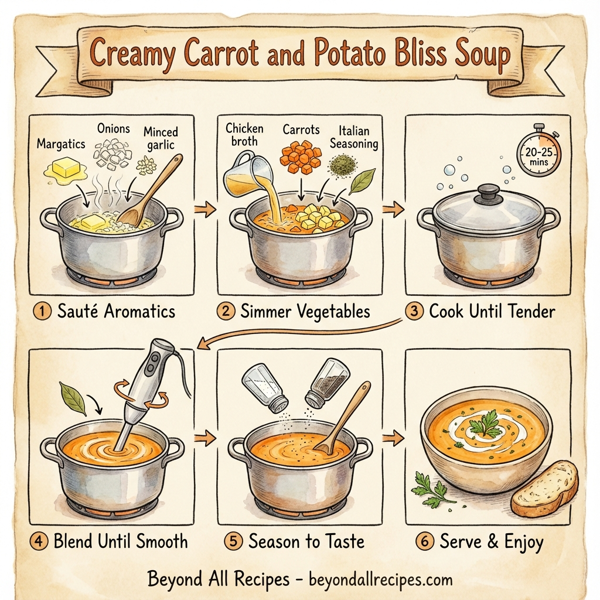 Creamy Carrot and Potato Bliss Soup instructions