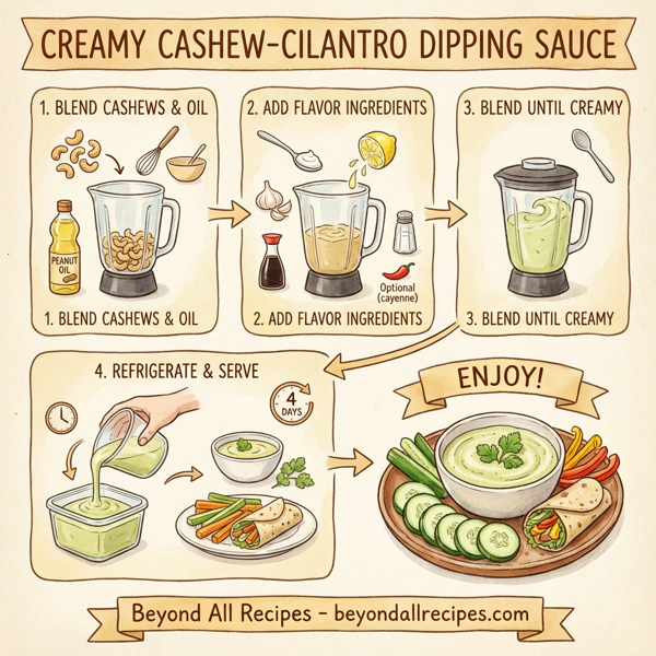 Creamy Cashew-Cilantro Dipping Sauce instructions