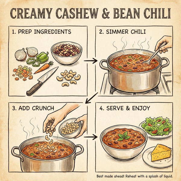 Creamy Cashew & Bean Chili instructions