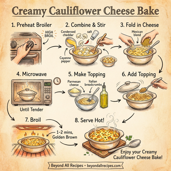 Creamy Cauliflower Cheese Bake instructions
