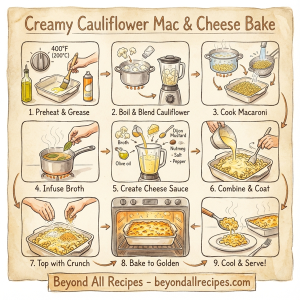 Creamy Cauliflower Mac & Cheese Bake instructions