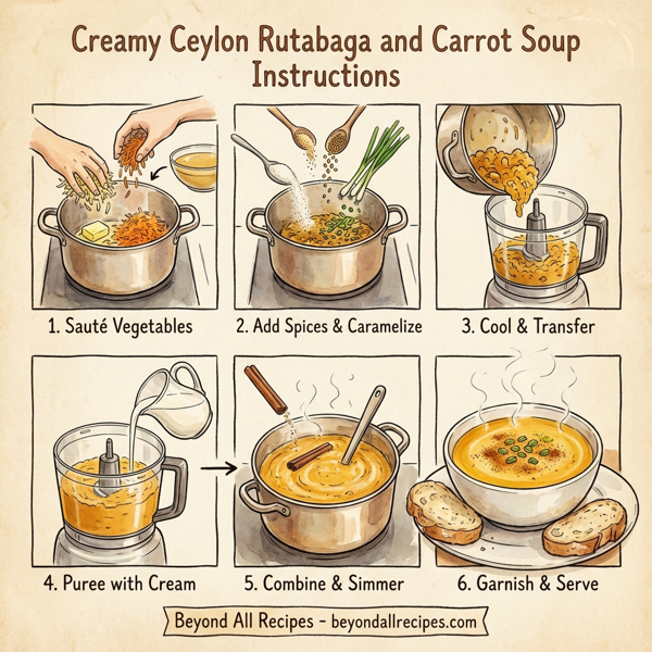 Creamy Ceylon Rutabaga and Carrot Soup instructions