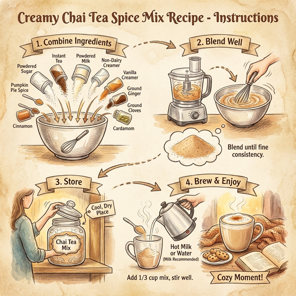 Creamy Chai Tea Spice Mix instructions